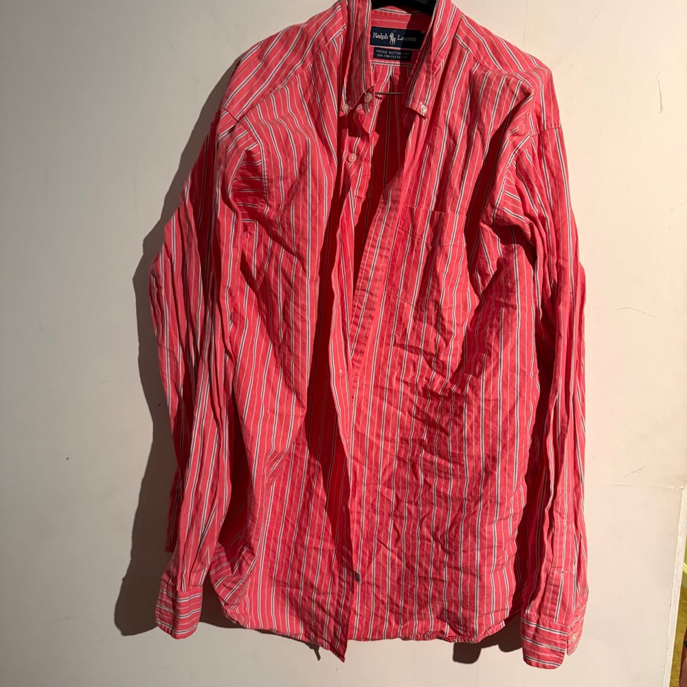 Ralph Lauren XL Vintage Button Down 100% Two Ply Cotton Old Money Quiet Luxury